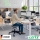 Cutie portabila cu organizator Leitz, material textil rezistent termic, cu maner si suport prindere pe birou, gri